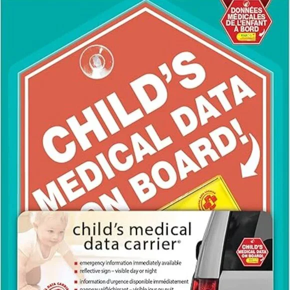 KidCo Child's Medical Data Carrier for your Car in case of accident/emergency - Picture 13 of 13